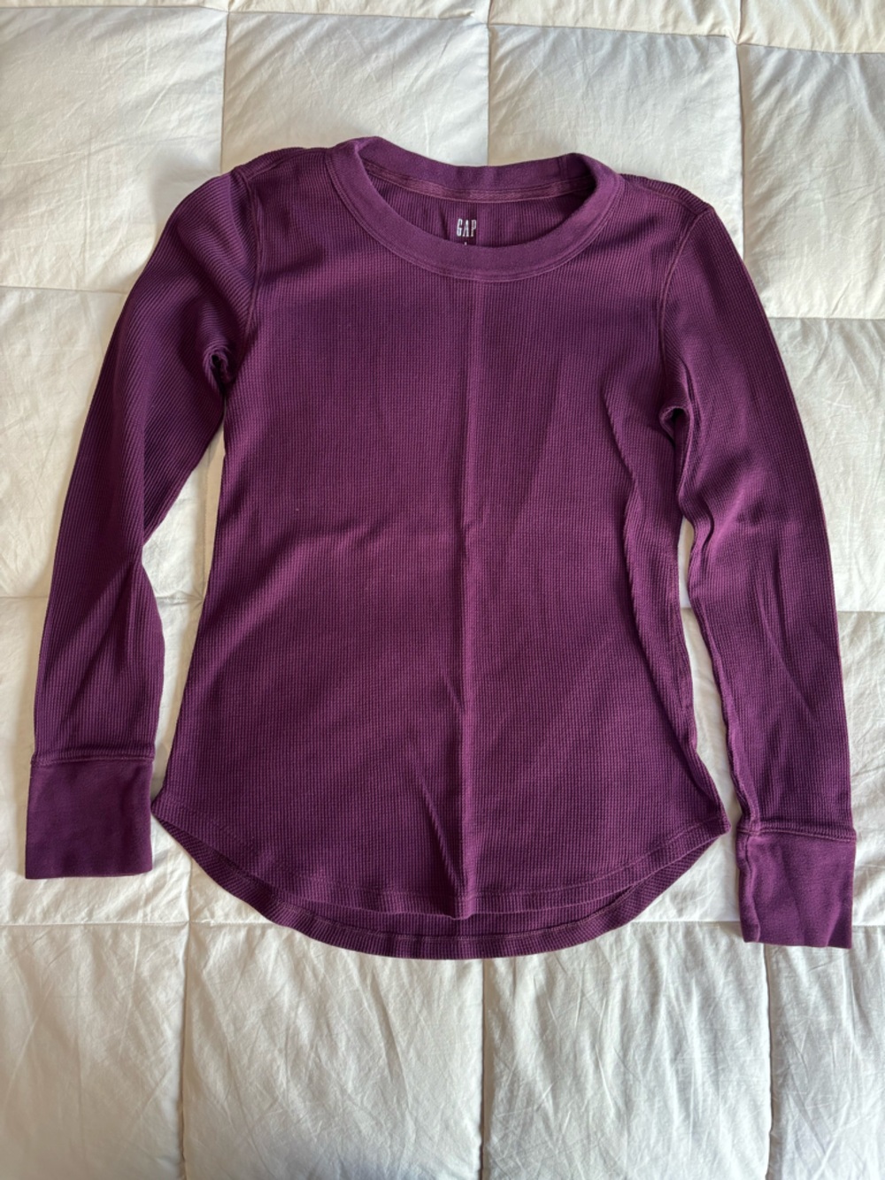 GAP Waffle Long Sleeve Top
